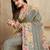 Grey floral printed saree