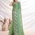 Green women aari work  chiffon saree