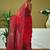 Red ethnic motifs ready to wear saree