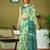 Green floral ready to wear saree
