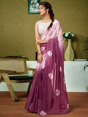 Mauve ready to wear saree 2