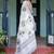 White floral printed zari  linen saree with blouse piece