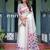 White women linen printed saree