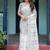 White striped  linen sarees