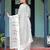 White striped  linen sarees