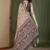 Brown kalamkari aari work  cotton saree