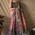 Pink kalamkari printed saree