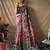 Pink kalamkari printed saree