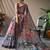 Pink kalamkari printed saree