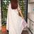Off white floral embroidered designer tussar saree