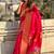 Pink woven design zari silk blend paithani saree