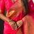 Pink woven design zari silk blend paithani saree