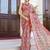 Red paisley zari ready to wear saree