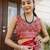 Red paisley zari ready to wear saree