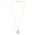 White elegant pendant chain cz pearl studded casual daily wear jewelry for women