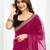 Pink embroidered supernet saree