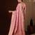 Pink woven design zari  georgette saree