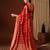 Red zari  georgette heavy work saree
