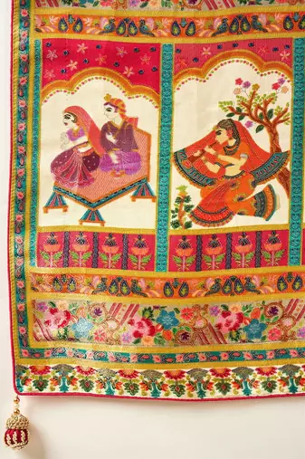 Cream woven design zari banarasi saree