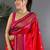 Red paisley zari silk blend designer banarasi saree