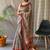 Grey kalamkari printed saree