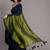 Navy blue khadi saree