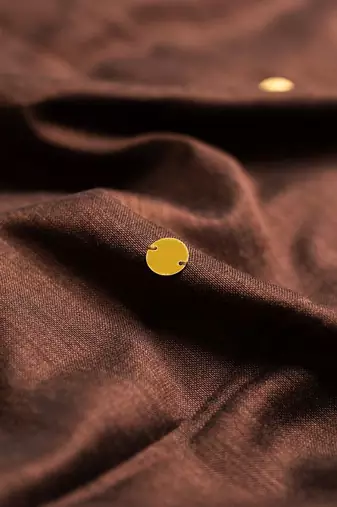 Brown embellished  cotton khadi saree