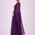 Purple mirror work  cotton khadi saree