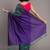 Green colourblocked khadi saree