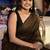 Brown khadi saree