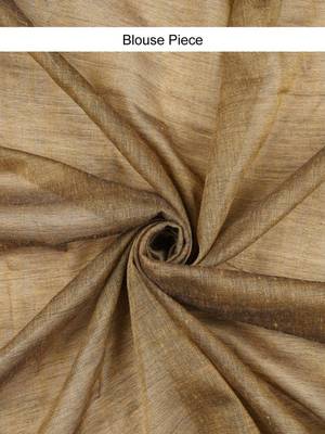 Brown khadi saree 4
