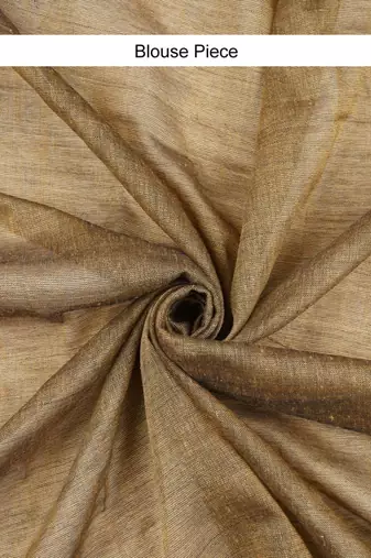 Brown khadi saree