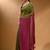 Olive khadi saree