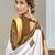 White bandhani printed  cotton handloom saree with blouse