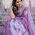 Pink floral woven design  cotton designer saree