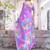Lavender floral  cotton saree