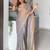 Multicolor sequinned tissue saree