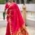 Pink ethnic motifs woven design paithani saree