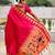 Pink ethnic motifs woven design paithani saree