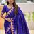 Blue ethnic motif ethnic motif zari kanjivaram paithani saree