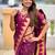 Maroon ethnic motifs zari kanjeevaram saree