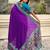 Purple woven design zari banarasi saree with blouse piece