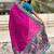Magenta ethnic motifs woven design zari banarasi saree