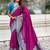 Magenta ethnic motifs woven design zari banarasi saree