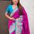 Magenta ethnic motifs woven design zari banarasi saree