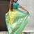 Green woven design zari silk blend kanjeevaram saree