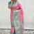 Pink woven design zari silk blend kanjeevaram saree