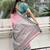 Pink woven design zari silk blend kanjeevaram saree