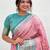 Pink woven design zari silk blend kanjeevaram saree