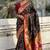 Green ethnic motifs zari silk blend paithani saree